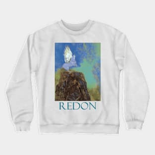 White Pegasus by Odilon Redon Crewneck Sweatshirt